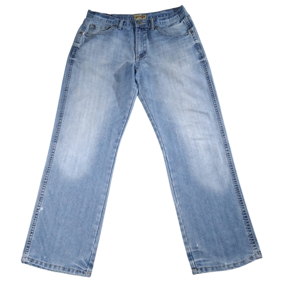 Wrangler 20X Style 33‎ Jeans Extreme Relaxed Mens 35x30 Light Wash Denim Western
